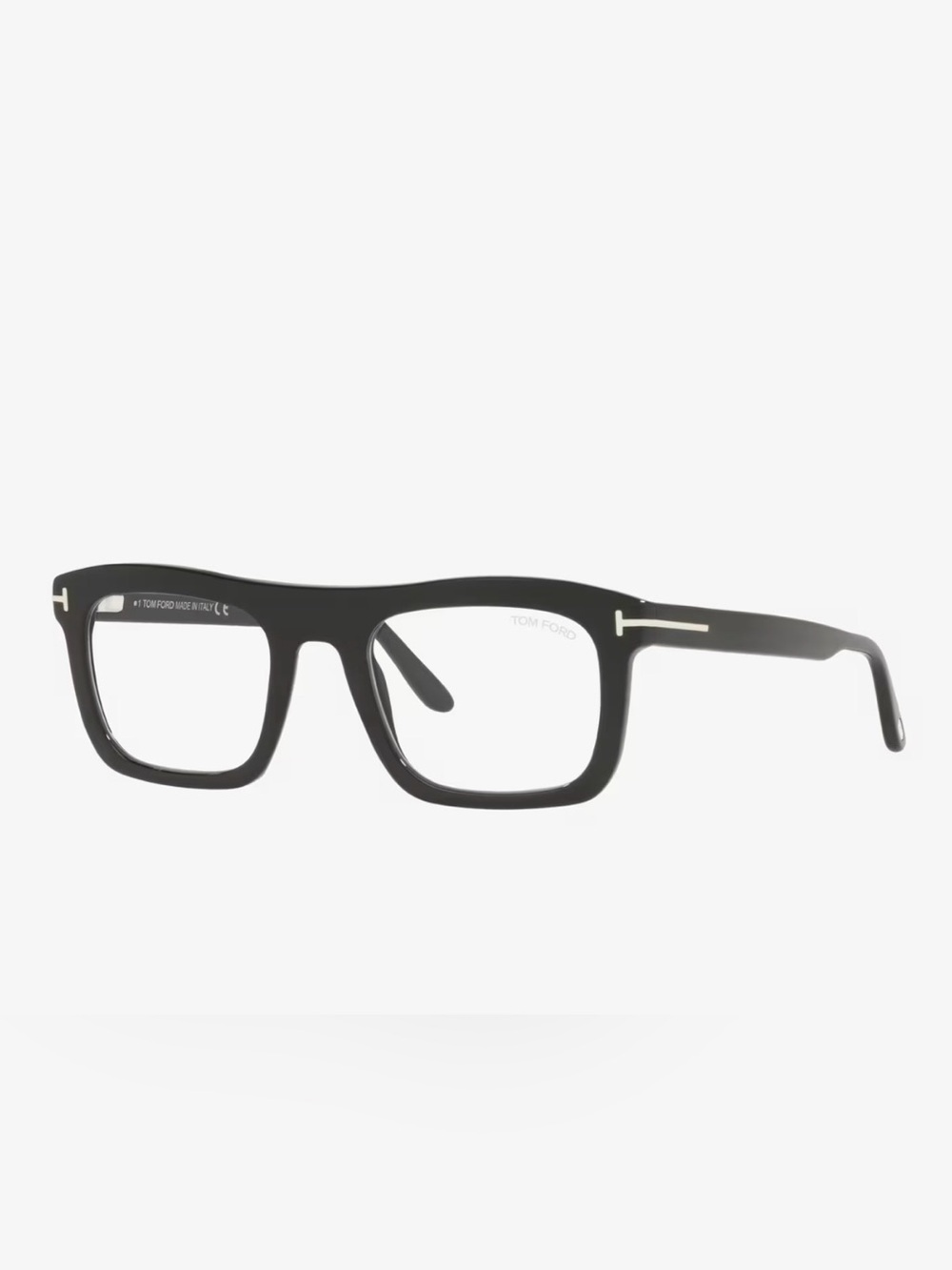 Authentic Tom Ford FT5757-B Blue Light Blocking Optical Frames - Shiny Black